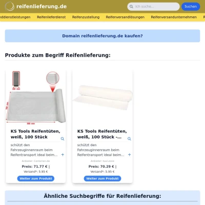 Screenshot reifenlieferung.de