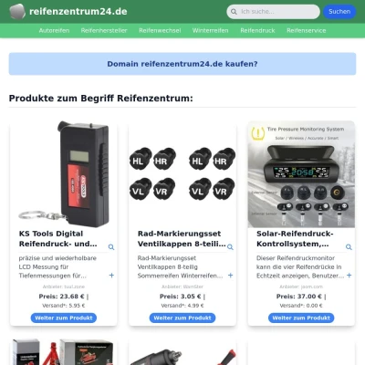 Screenshot reifenzentrum24.de