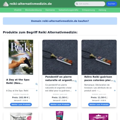 Screenshot reiki-alternativmedizin.de