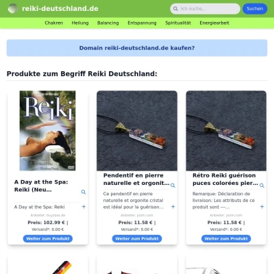 Screenshot reiki-deutschland.de