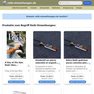 Screenshot reiki-einweihungen.de