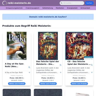 Screenshot reiki-meisterin.de