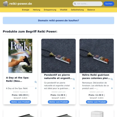 Screenshot reiki-power.de