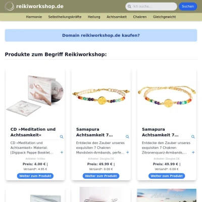 Screenshot reikiworkshop.de