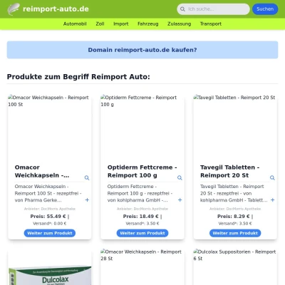 Screenshot reimport-auto.de