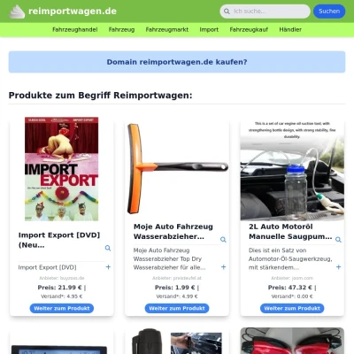 Screenshot reimportwagen.de