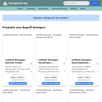 Screenshot reinigen24.de