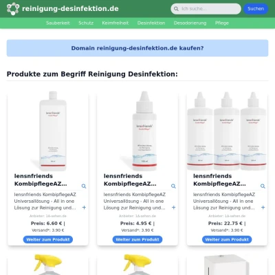 Screenshot reinigung-desinfektion.de