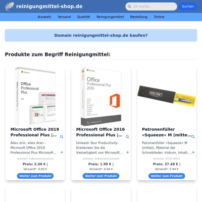 Screenshot reinigungmittel-shop.de