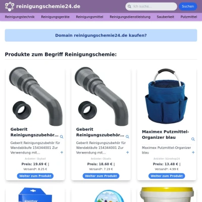 Screenshot reinigungschemie24.de