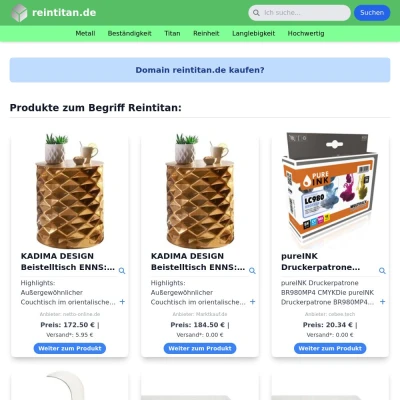 Screenshot reintitan.de