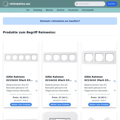 Screenshot reinweiss.eu