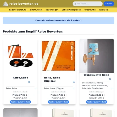 Screenshot reise-bewerten.de