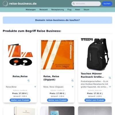 Screenshot reise-business.de
