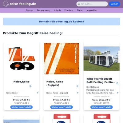 Screenshot reise-feeling.de