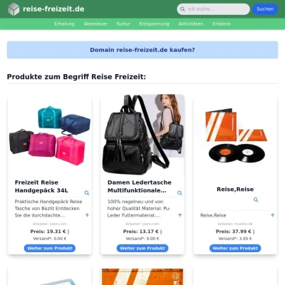 Screenshot reise-freizeit.de