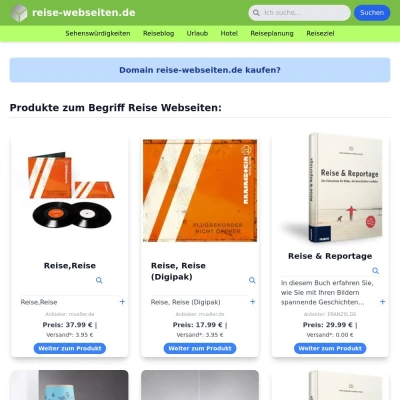 Screenshot reise-webseiten.de