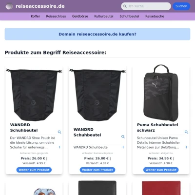 Screenshot reiseaccessoire.de