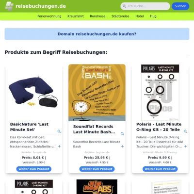 Screenshot reisebuchungen.de