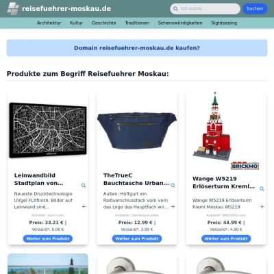 Screenshot reisefuehrer-moskau.de