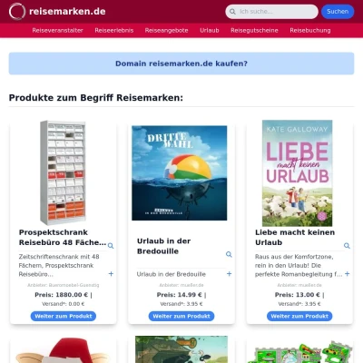 Screenshot reisemarken.de