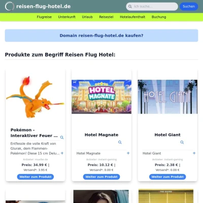 Screenshot reisen-flug-hotel.de