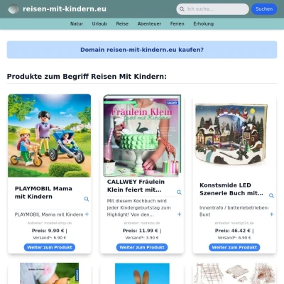 Screenshot reisen-mit-kindern.eu