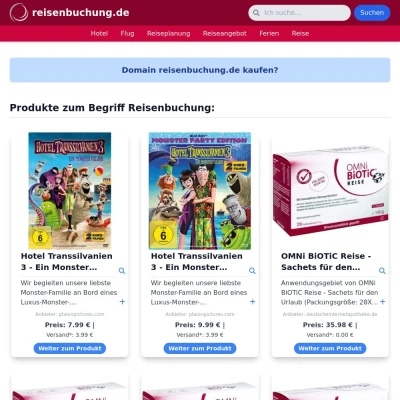 Screenshot reisenbuchung.de