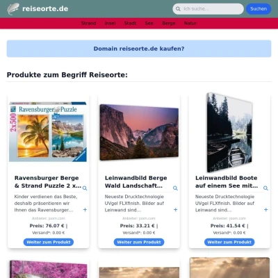 Screenshot reiseorte.de