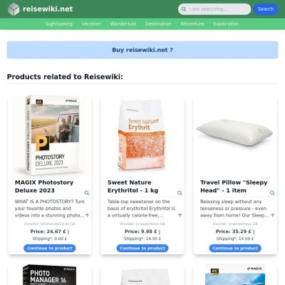Screenshot reisewiki.net