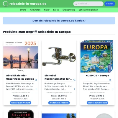 Screenshot reiseziele-in-europa.de