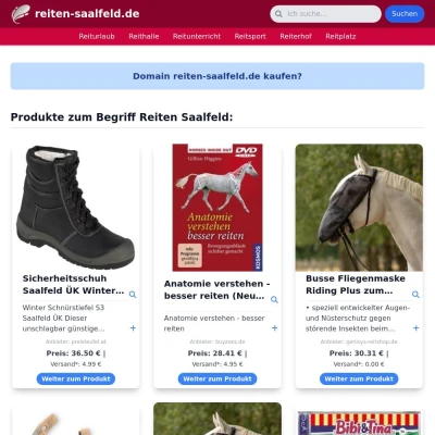 Screenshot reiten-saalfeld.de