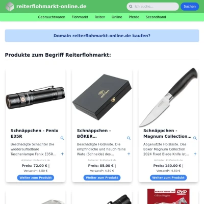 Screenshot reiterflohmarkt-online.de