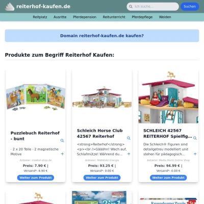 Screenshot reiterhof-kaufen.de
