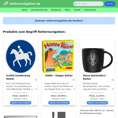 Screenshot reiternavigation.de