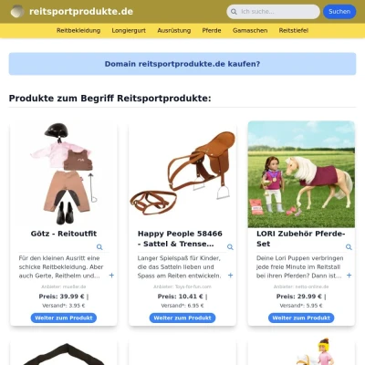 Screenshot reitsportprodukte.de