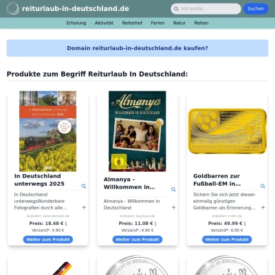 Screenshot reiturlaub-in-deutschland.de
