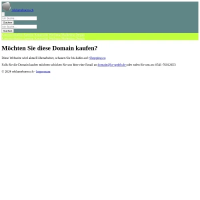 Screenshot reklamebuero.ch