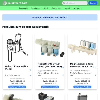 Screenshot relaisventil.de