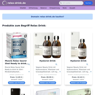 Screenshot relax-drink.de