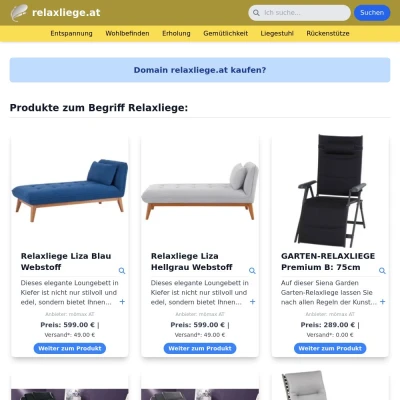 Screenshot relaxliege.at