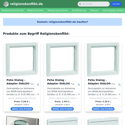 Screenshot religionskonflikt.de