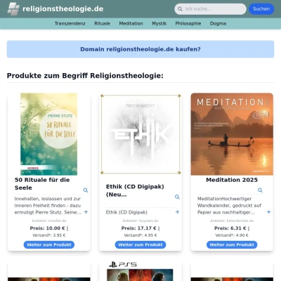 Screenshot religionstheologie.de