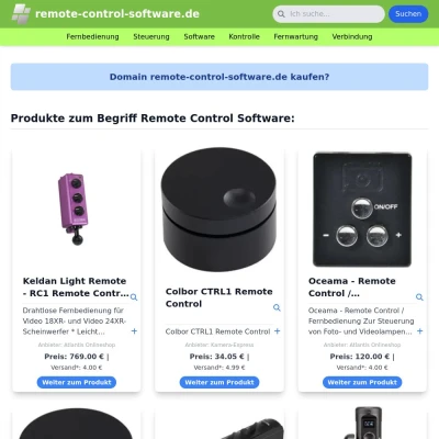 Screenshot remote-control-software.de