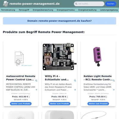 Screenshot remote-power-management.de