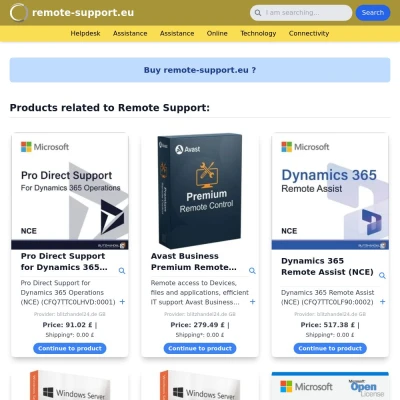 Screenshot remote-support.eu