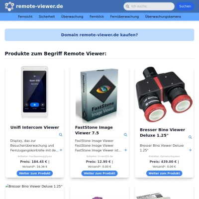 Screenshot remote-viewer.de