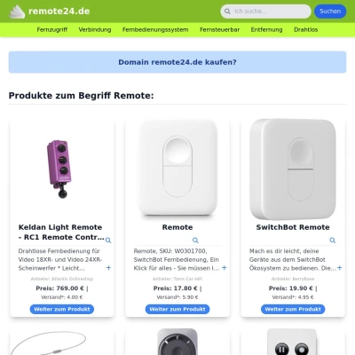 Screenshot remote24.de