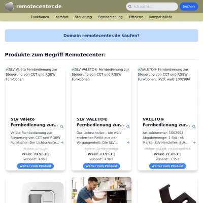 Screenshot remotecenter.de