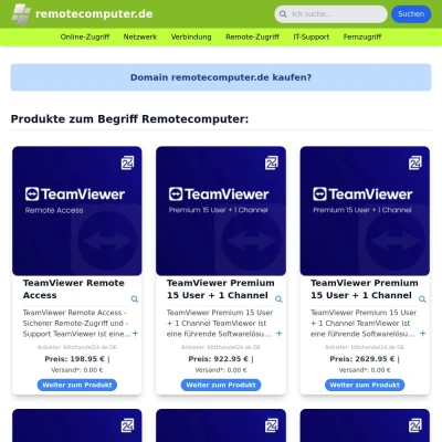 Screenshot remotecomputer.de